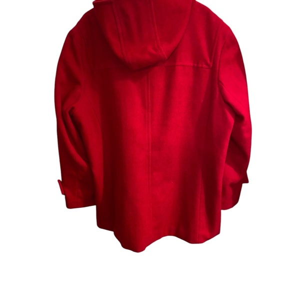 charter club red wool hooded duffle Coat toggle buttons
Fall winter Holiday coat - Picture 6 of 10
